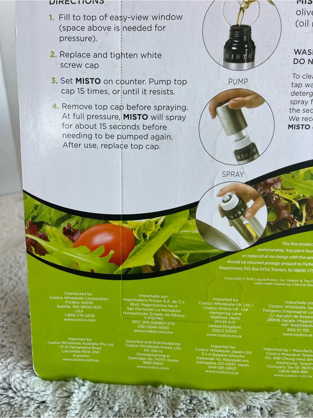 Misto Gourmet Aluminum Olive Oil Sprayer Set of 2